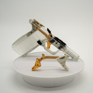 Rambo Flex White on Gold Trigger